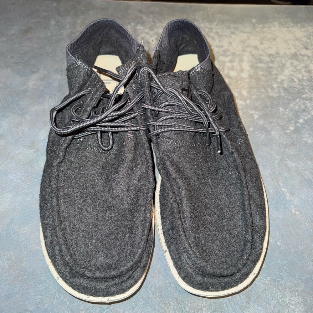 Hey Dude Wayne Charcoal Grey Size 13